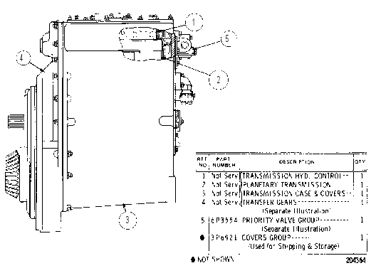 RANGE TRANSMISSION ARRANGEMENT 3P6863 CAT