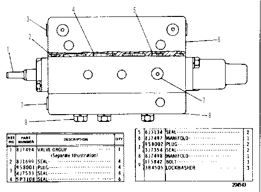 Клапан 8J7488 CAT