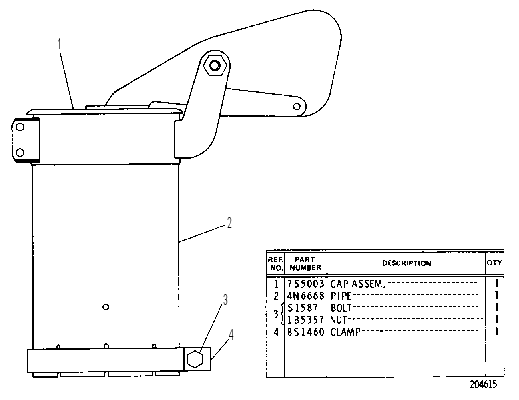 EXHAUST EXTENSION GROUP 4N6641 CAT