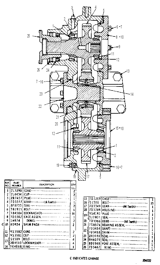 PUMP DRIVE GROUP 7D3410 CAT