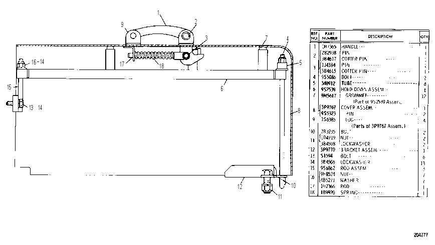 BATTERY BOX GROUP 3P9766 CAT