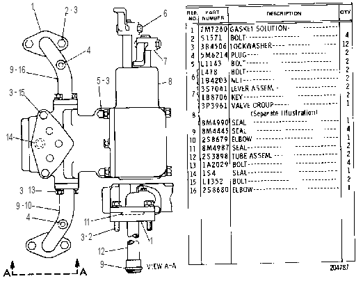 STEERING CLUTCH CONTROL 3P7928 CAT