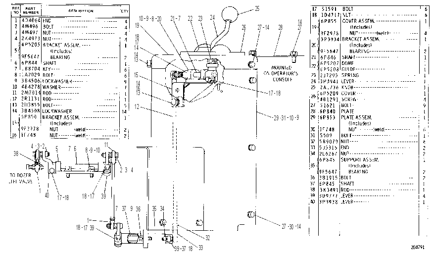 BULLDOZER IMPLEMENT LINKAGE 3P7924 CAT
