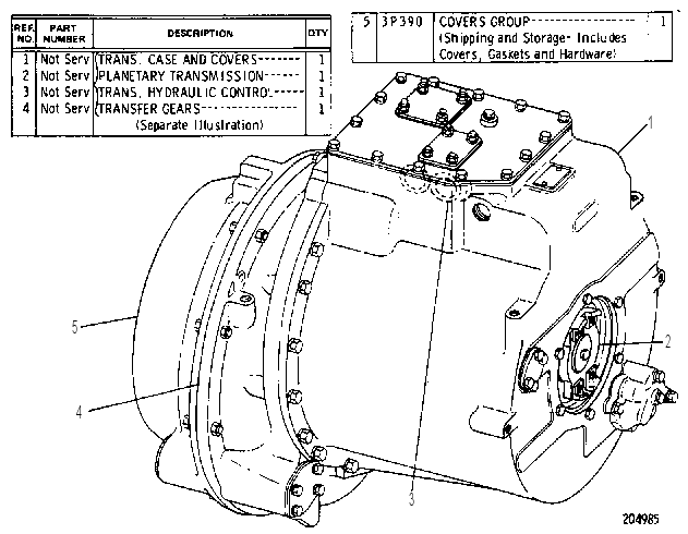POWERSHIFT TRANSMISSION ARRANGEMENT 3P4376 CAT