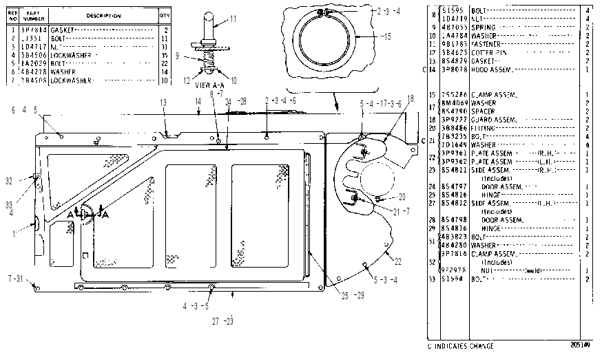 ENGINE ENCLOSURE GROUP 3P4616 CAT