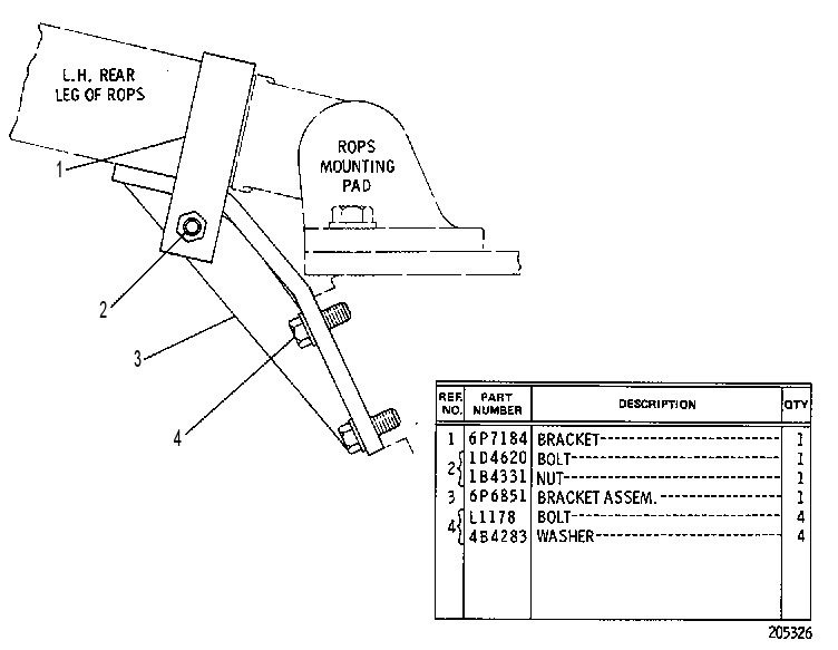 BRACE GP 6P6904 CAT
