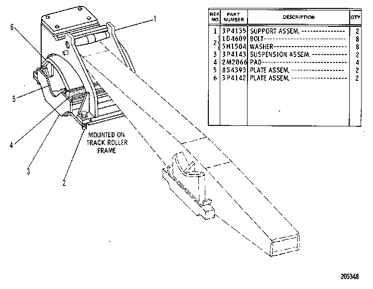 SUPPORT GP 6P8617 CAT