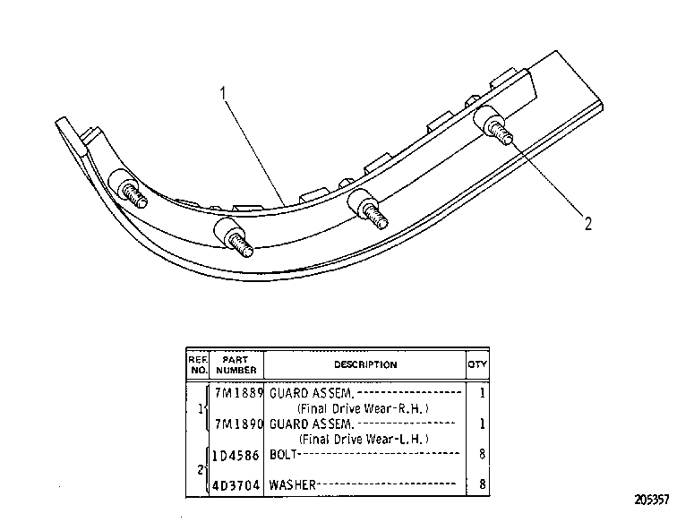GUARD GP-FINAL DRIVE 7M1893 CAT