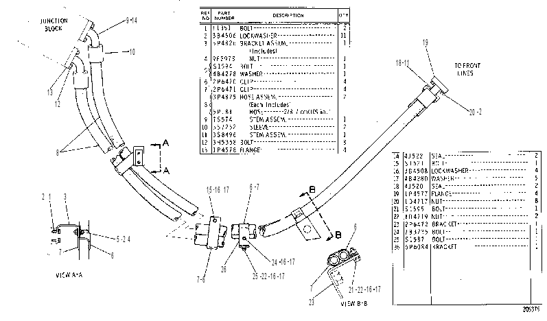 BULLDOZER LINES 3P5597 CAT