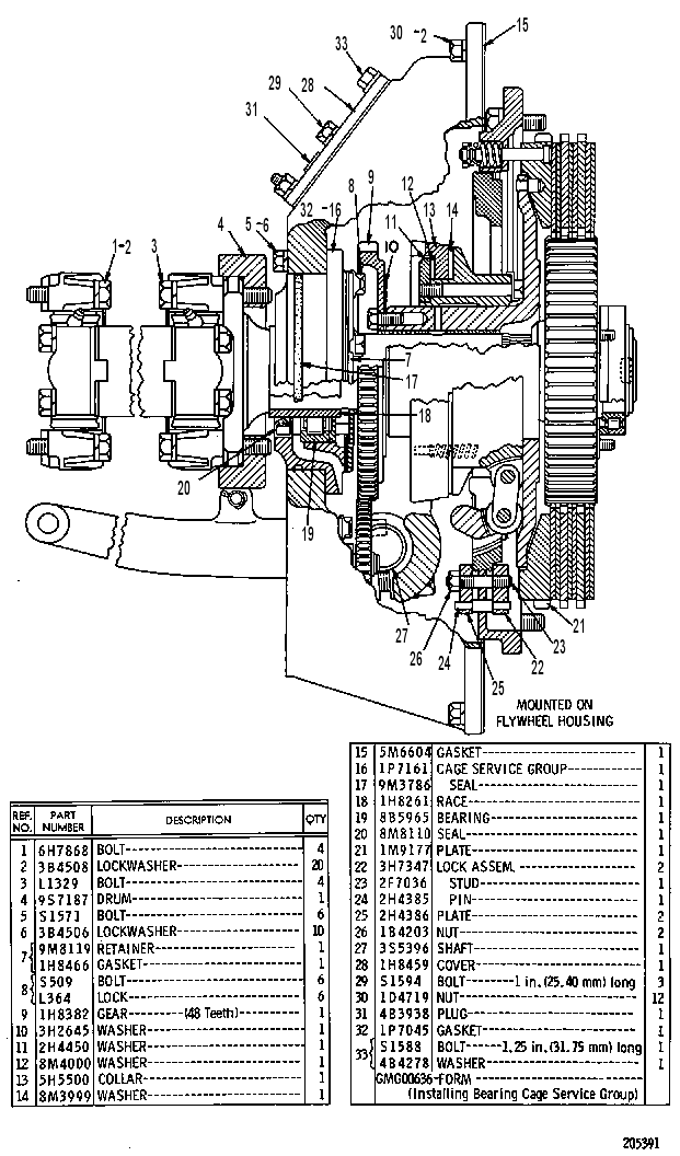 CLUTCH GP-FLYWHEEL 6P1085 CAT