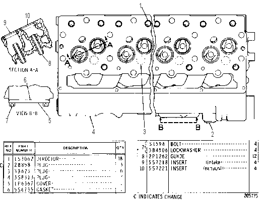 CYLINDER HEAD ASSEMBLY 4N7746 CAT