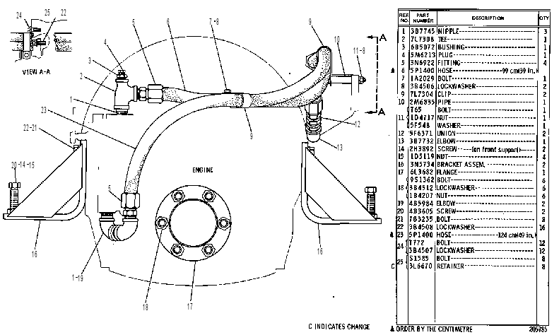 MOUNTING GP-MARINE TMSN 3N5769 CAT