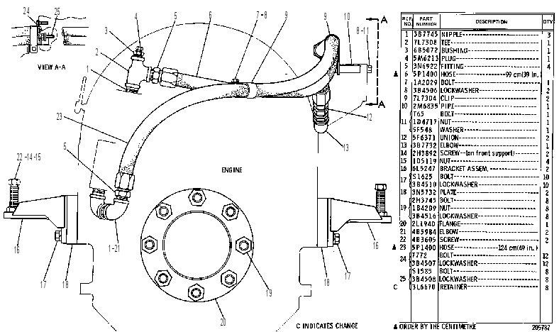 MOUNTING GP-MARINE TMSN 3N5770 CAT