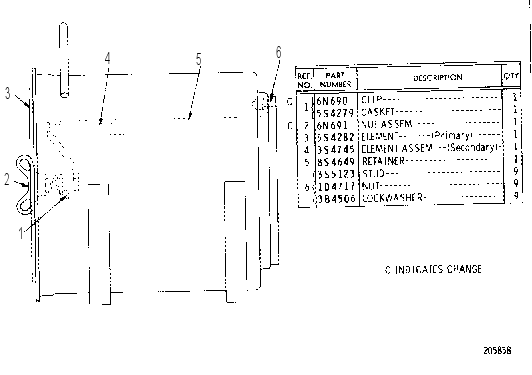AIR CLEANER ASSEMBLY 9S2598 CAT