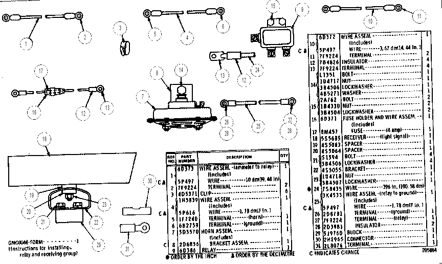 LIGHT SIGNAL RECEIVER GROUP 7D1180 CAT