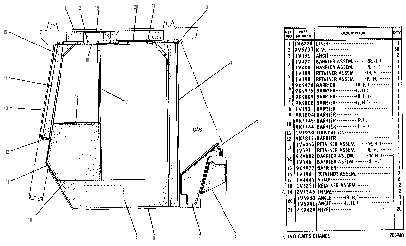 SOUND SUPPRESSION GROUP 1V6308 CAT