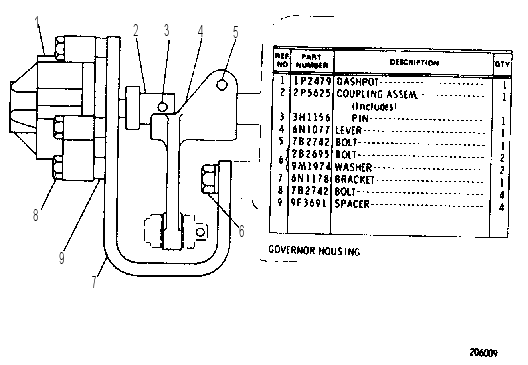 ENGINE DECELERATION CONTROL GROUP 6N1239 CAT