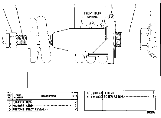 MECHANICAL TRACK ADJUSTER GP 2V6187 CAT