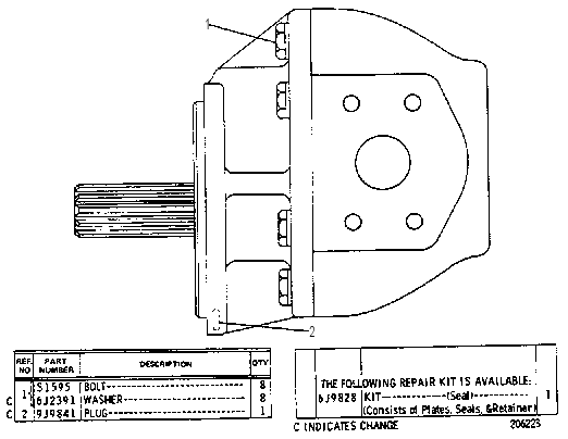 IMPLEMENT PUMP GROUP 8J3632 CAT