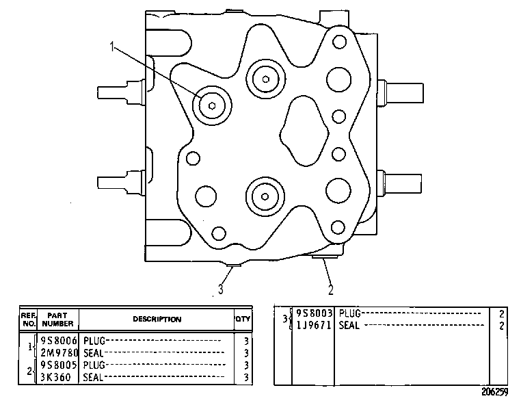 Клапан 9J7194 CAT