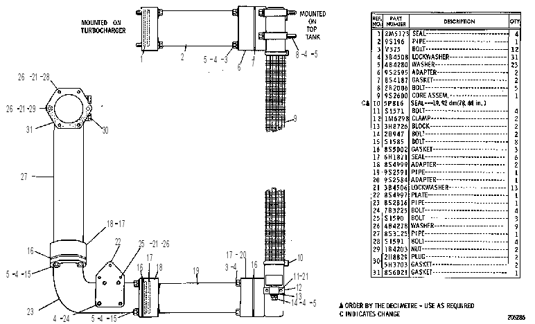 AIR AFTERCOOLER 9S2601 CAT