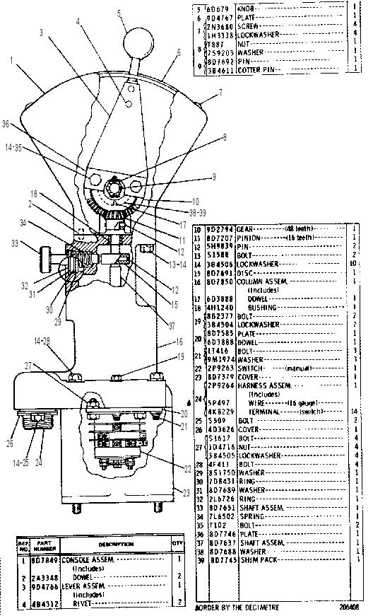 TRANSMISSION CONTROL GROUP 8D7860 CAT