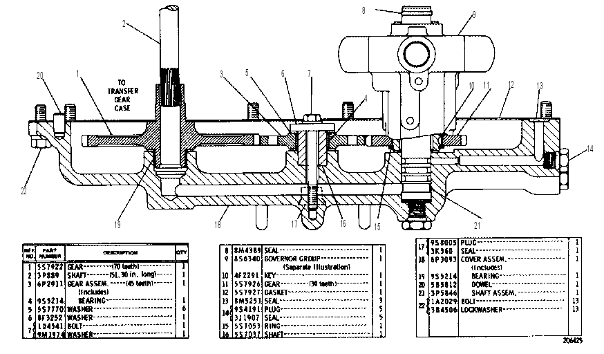 GOVERNOR AND DRIVE GROUP 2P9275 CAT