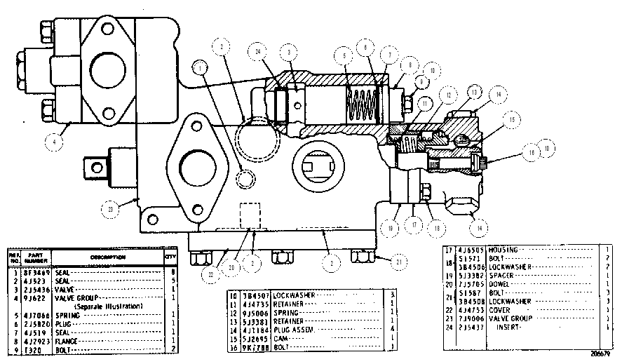 Распределительный клапан 8J5381 CAT