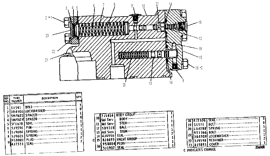 PILOT VALVE GROUP 8J5896 CAT