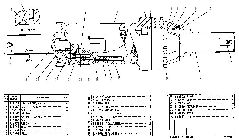 Цилиндр 8J8828 CAT