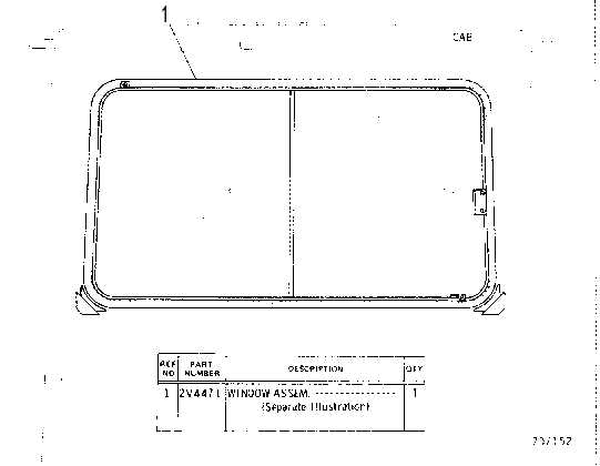 CAB WINDOW GROUP 2V5324 CAT