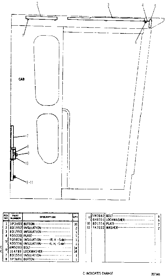 NOISE SUPPRESSION LINER GROUP 9D3530 CAT