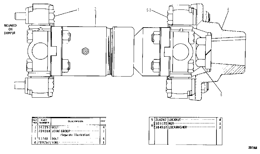 Вал приводной 7D9600 CAT