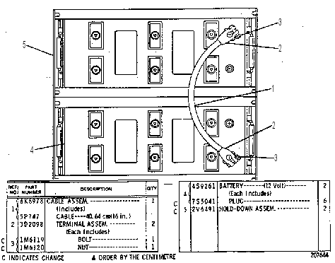 BATTERY GROUP 6K4391 CAT
