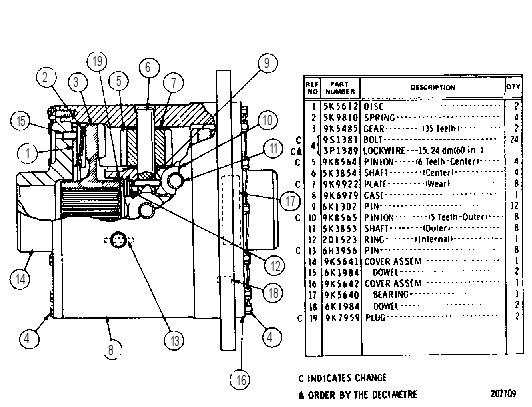 DIFFERENTIAL GROUP 9K5650 CAT