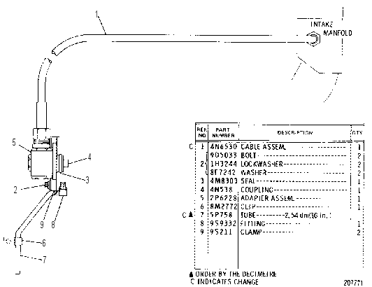 SERVICE METER DRIVE GROUP 4N3554 CAT