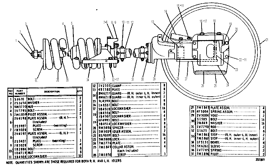 FRONT IDLER 1V8050 CAT