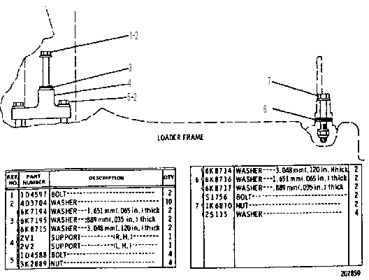 ENGINE MOUNTING HARDWARE GROUP 1V8311 CAT