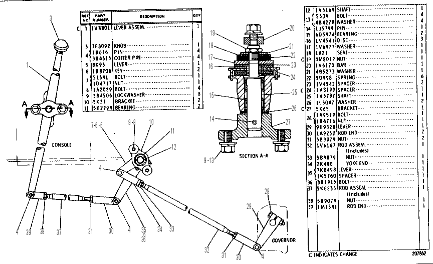 GOVERNOR CONTROL GROUP 1V0944 CAT