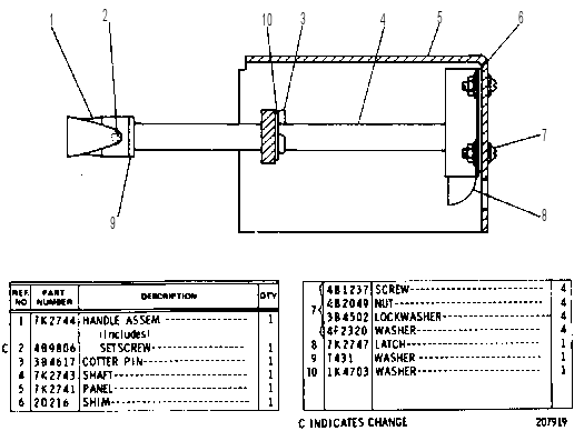 DOOR HOLD ASSEMBLY 9K8898 CAT