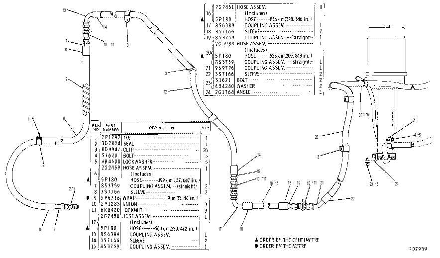 SERVICE BRAKE LINES GROUP 2G1970 CAT