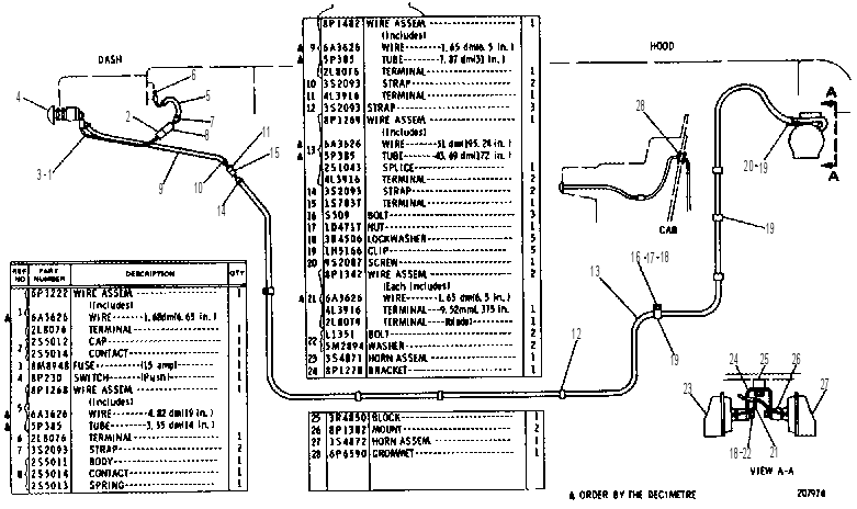 ELECTRIC HORN 8P1387 CAT