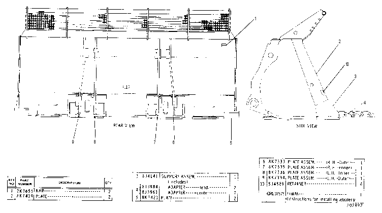 BUCKET ASSEMBLY 2V5034 CAT