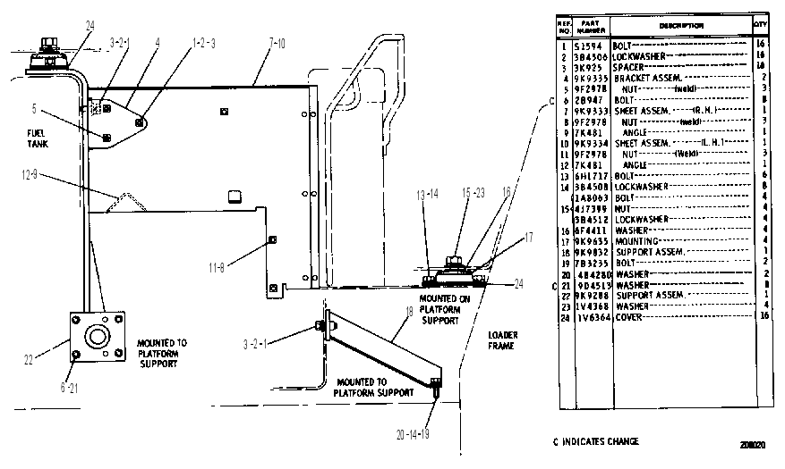 CAB MOUNTING GROUP 9K9405 CAT