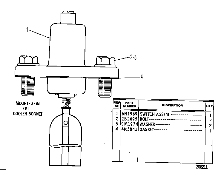 SWITCH GP-COOLANT FLOW 4N9600 CAT