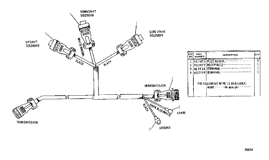 WIRING HARNESS ASSEMBLY 2G4154 CAT