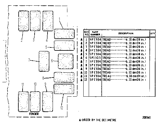 SAFETY TREAD GROUP 9D6120 CAT