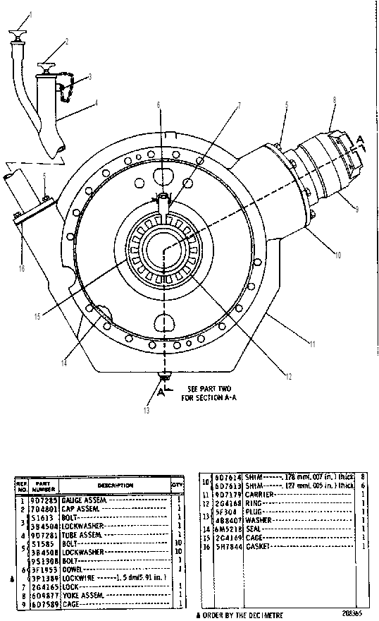 Дифференциал с конической передачей 9D2020 CAT