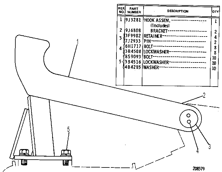 HOOK GP-PUSH/PULL 9J3282 CAT
