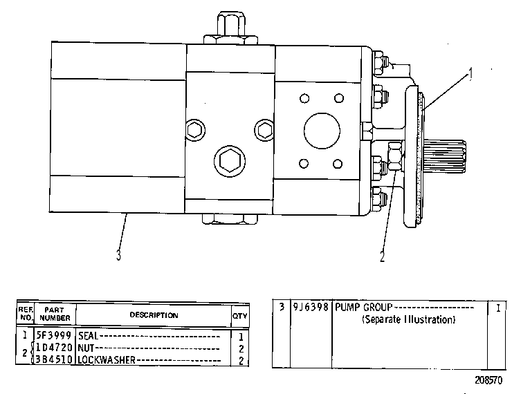Насос шестерённый 9D5695 CAT